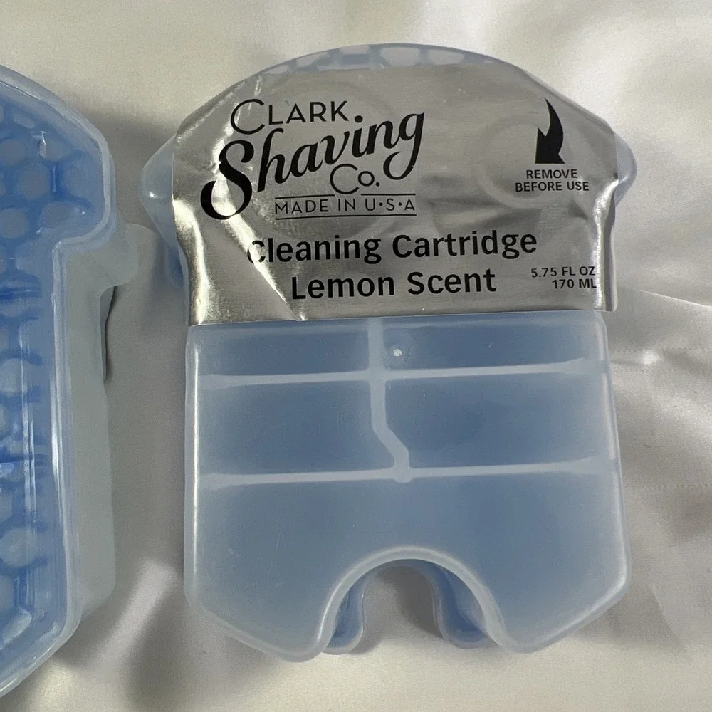 Clark Shaving Co. Bundle of 2 Lemon‎ Scent Cleaning Cartridges Made In USA